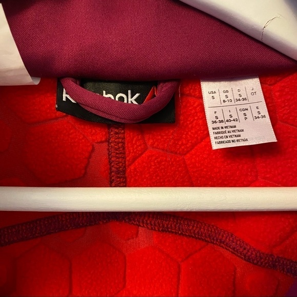 Reebok 1/2 Zip Fleece Lined Running Workout Top - Picture 6 of 12